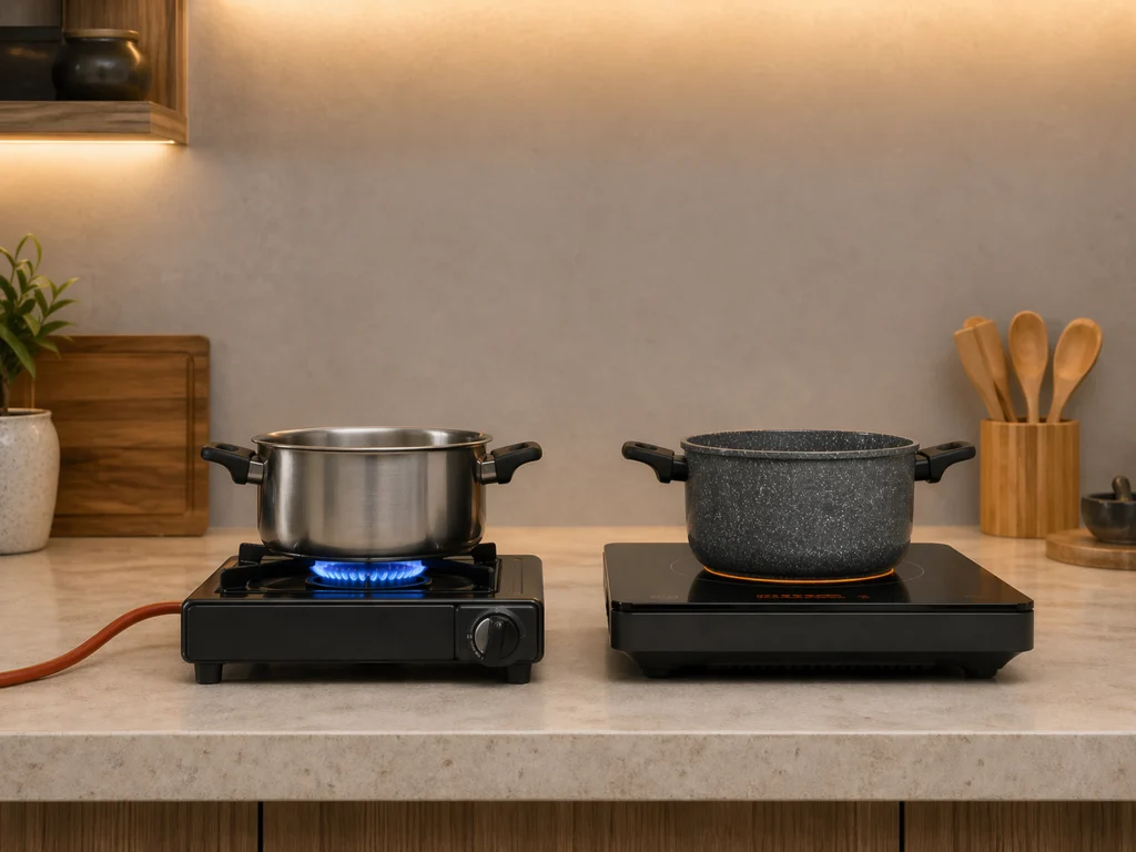 perbandingan kompor induksi dan kompor gas untuk dapur rumahan Indonesia 2026